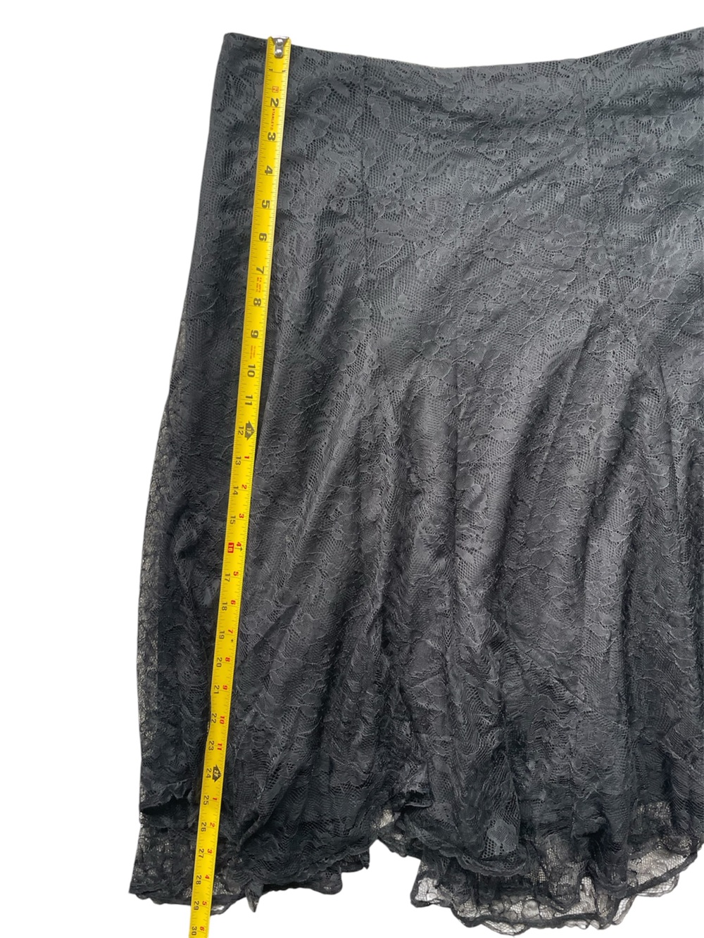 Lauren Ralph Lauren Black Lace Overlay Skirt Size 14 - Picture 5 of 7